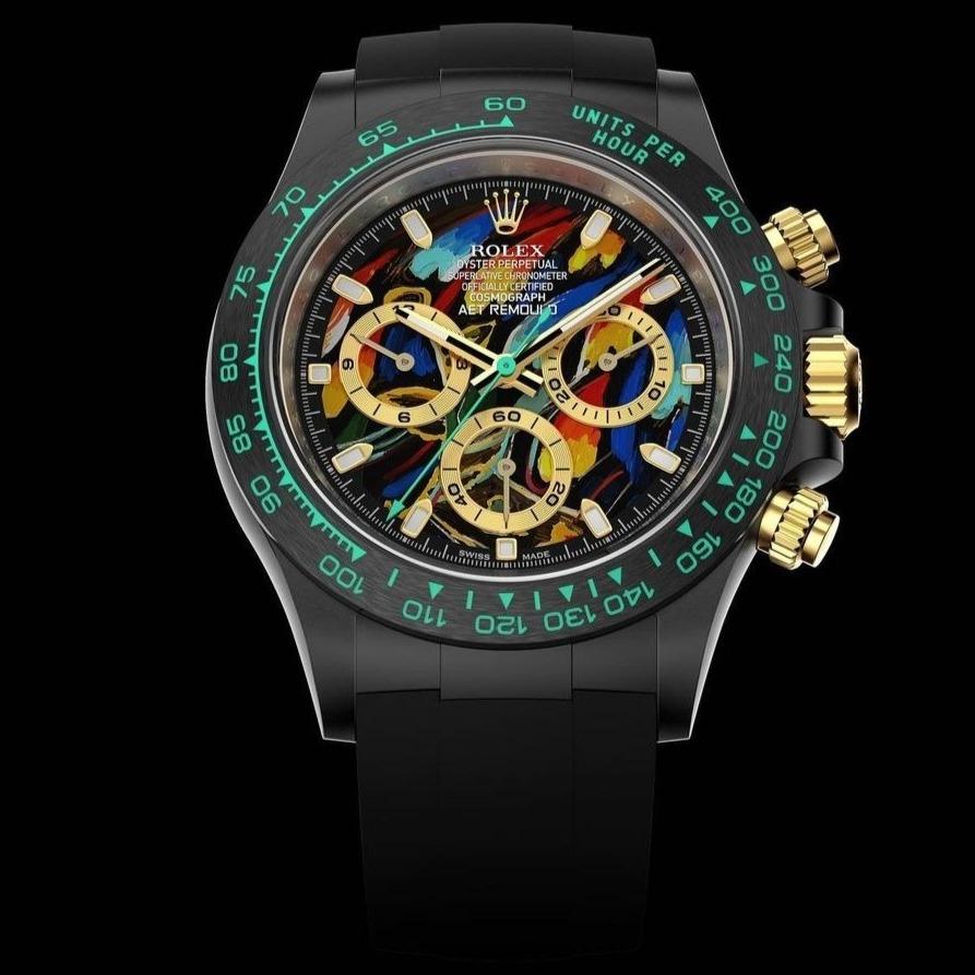 Rolex Watch DAYTONA CUSTOM 40MM AET PICASSO BLACK CASE Watch