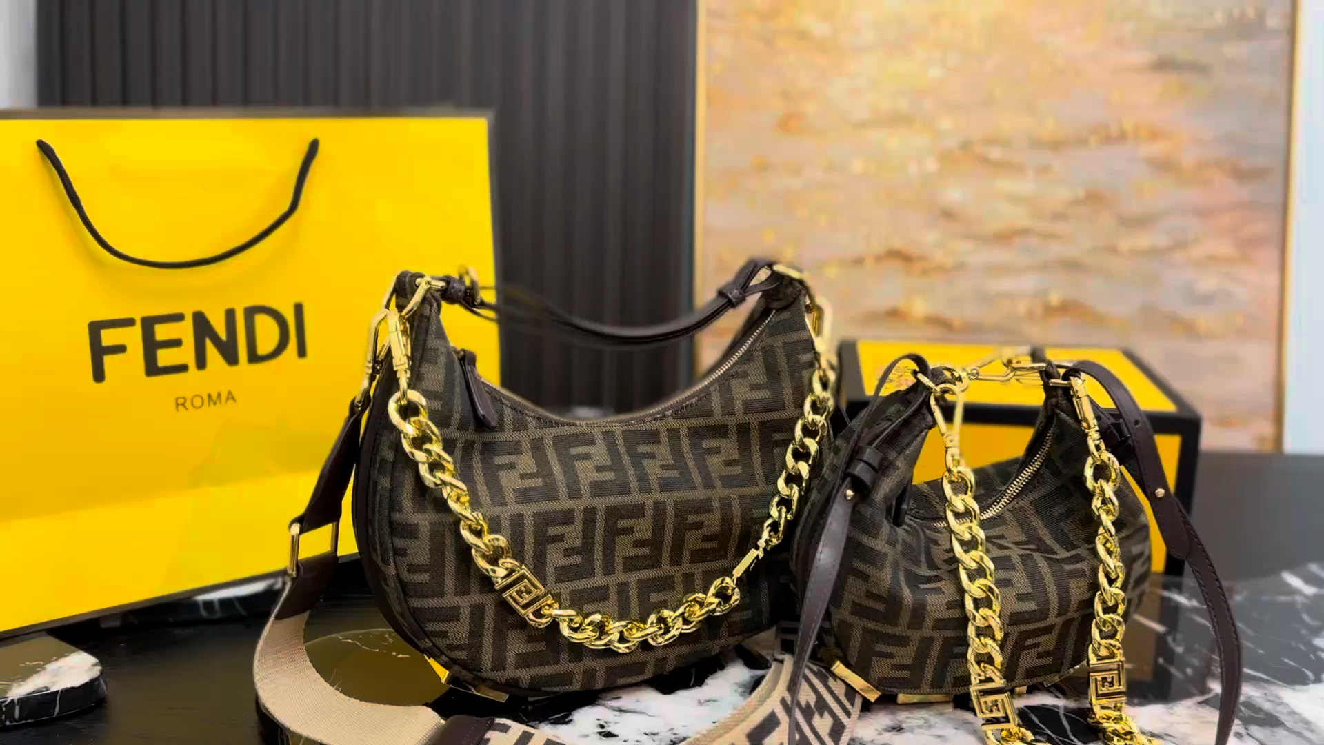 Fendi Graphy Hobo Bag