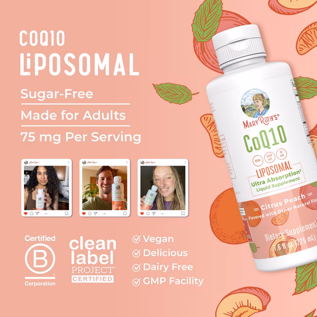 MaryRuth's  CoQ10 Liposomal Citrus Peach