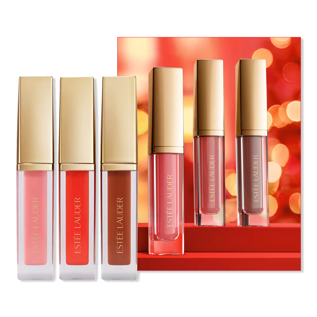Estée Lauder  Suite Kisses Glossy Pout Mini Lip Oil Trio Makeup Gift Set