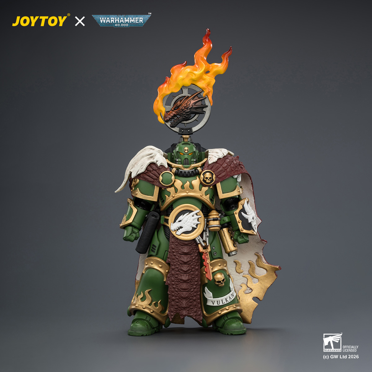 JOYTOY JT04438 Warhammer 40k 1:18 Salamanders Vulkan He'stan the Forgefather - JOYTOY WORLD