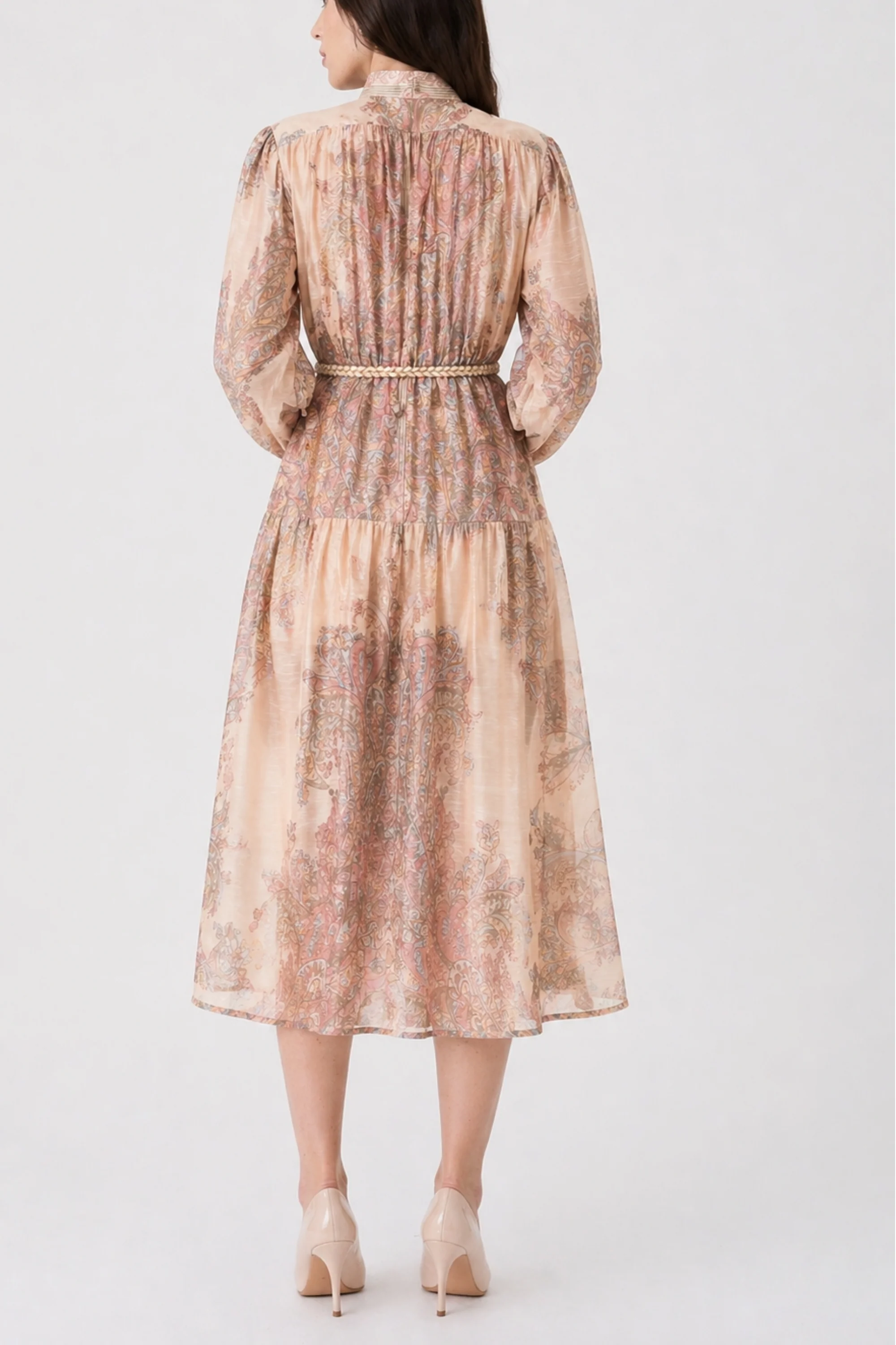 Ginger Root Printed Button Dress