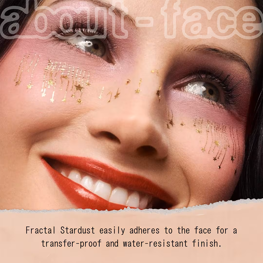 about-face  Fractal Stardust Face Decals - Celestial Shine