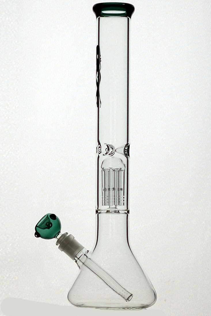 18 volcano 6 arms glass water bong