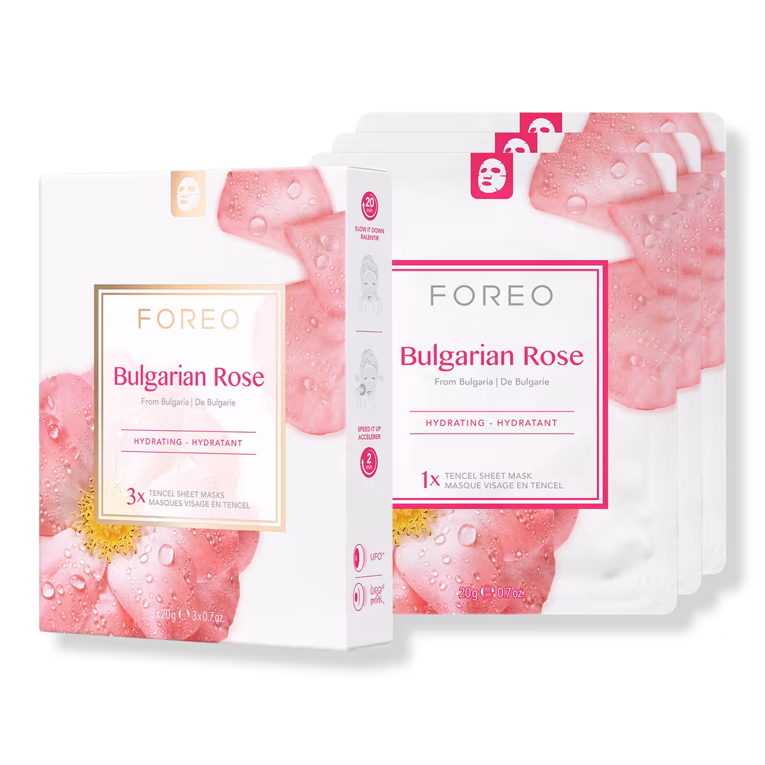 FOREO  Bulgarian Rose Farm To Face Sheet Masks
