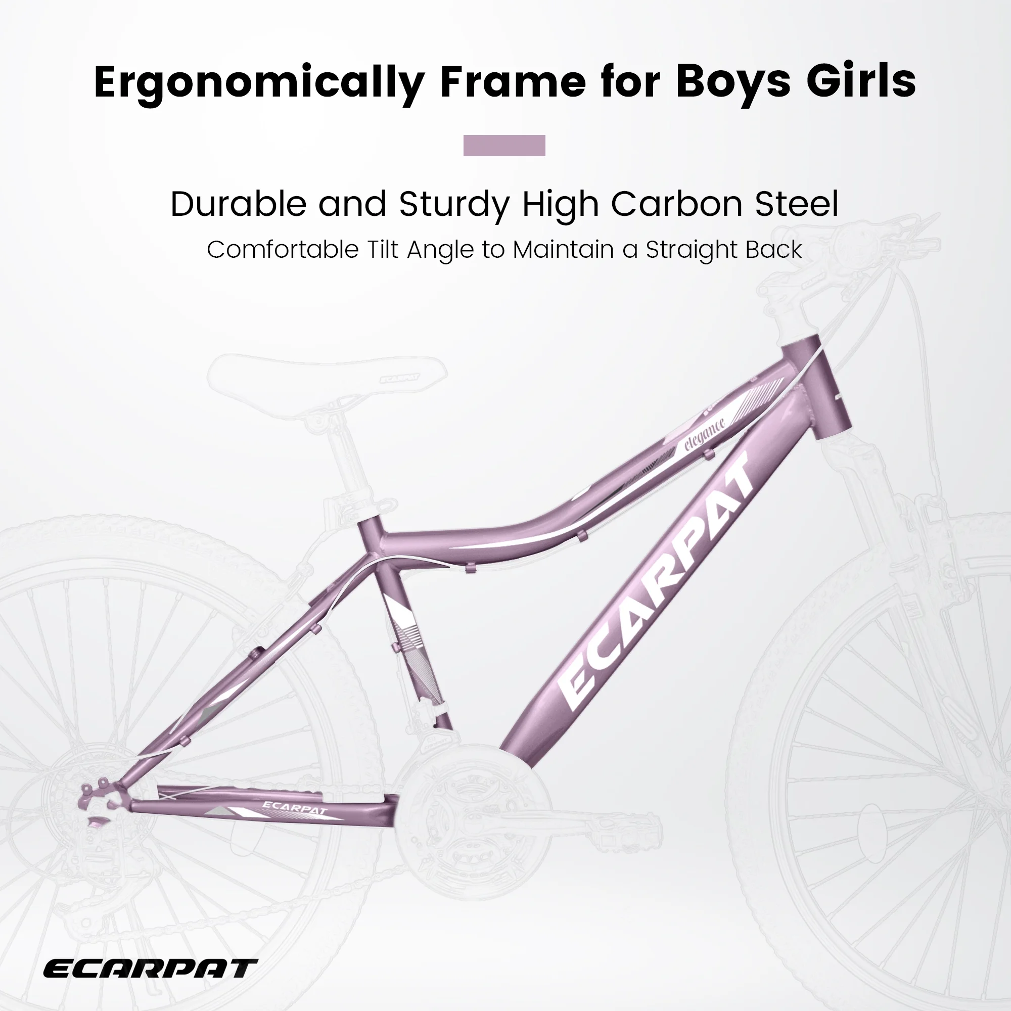 24“/26" Mountain Bike for Women - 21-Speed, Dual Disc Brakes, Front Suspension, All-Terrain Tires, 85% Pre-Assembled Carbon Steel Frame Bicycle