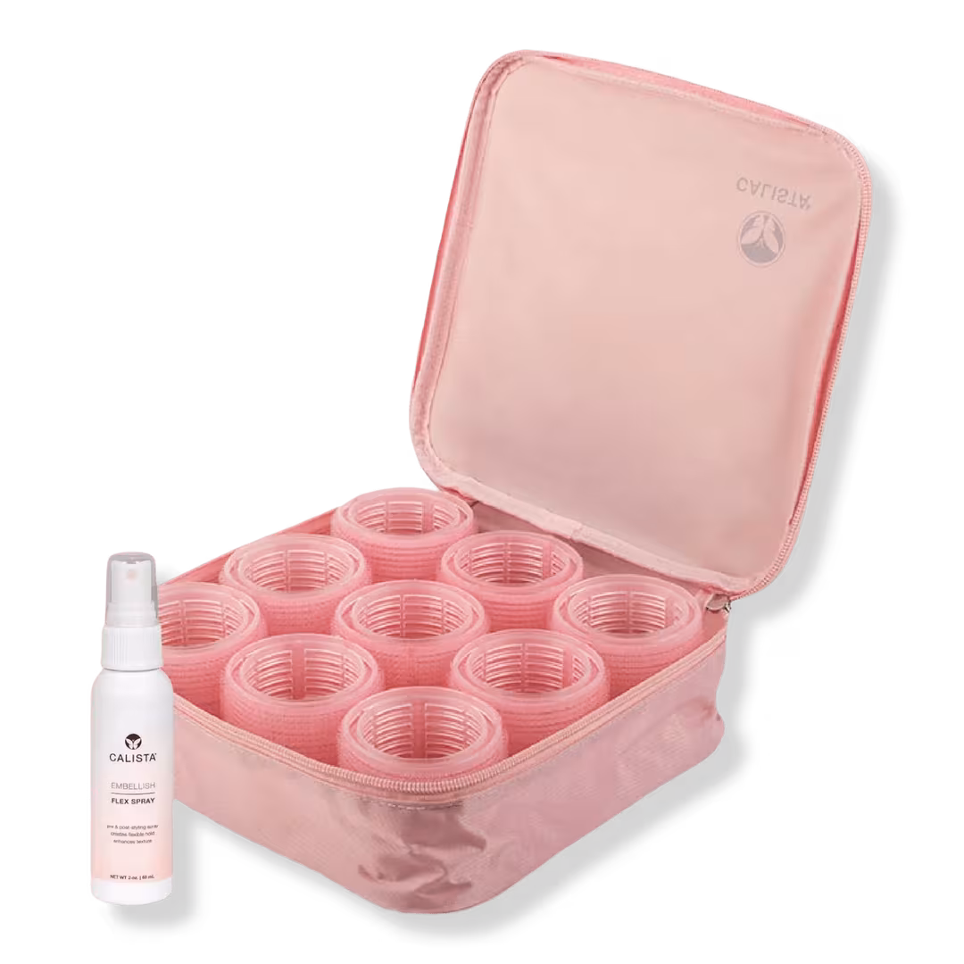 Calista  Heatless Rollers Long Set with Mini Spray