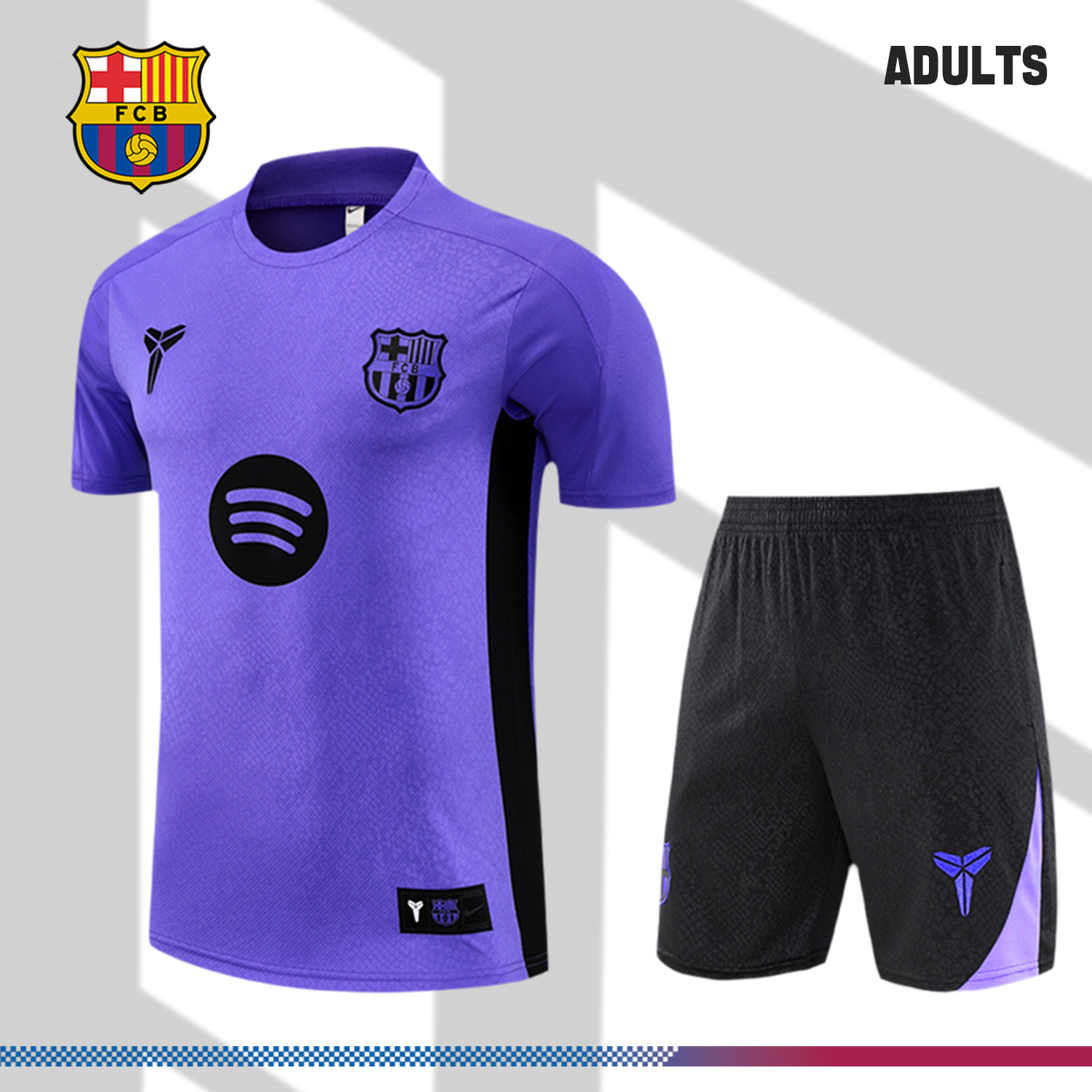 2025/2026 Barcelona adult short-sleeved training suit (adult kit)