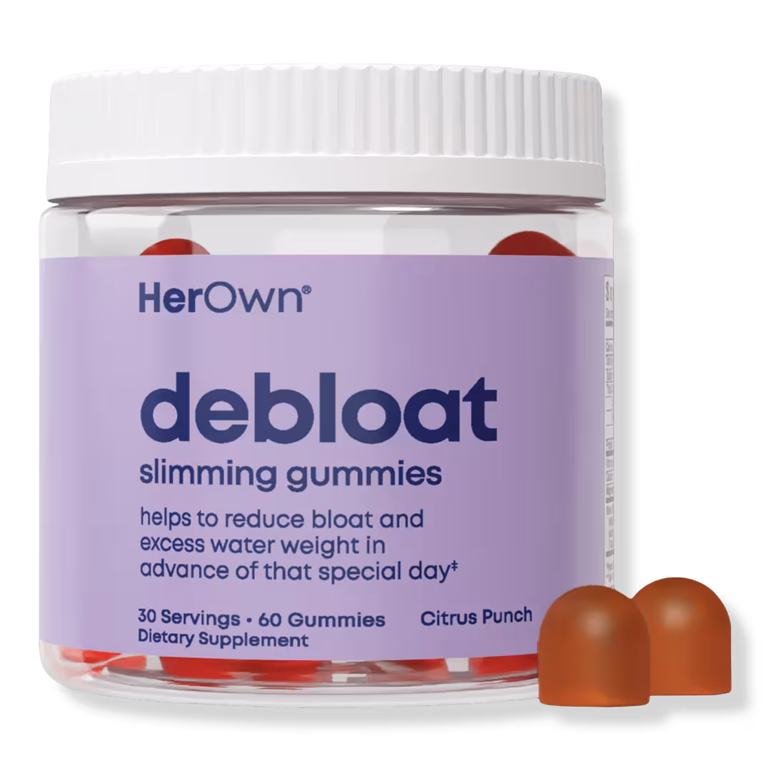 Her Own  Debloat Gummies: Helps Reduce Bloat and Water Retention, Slimming Gummies,