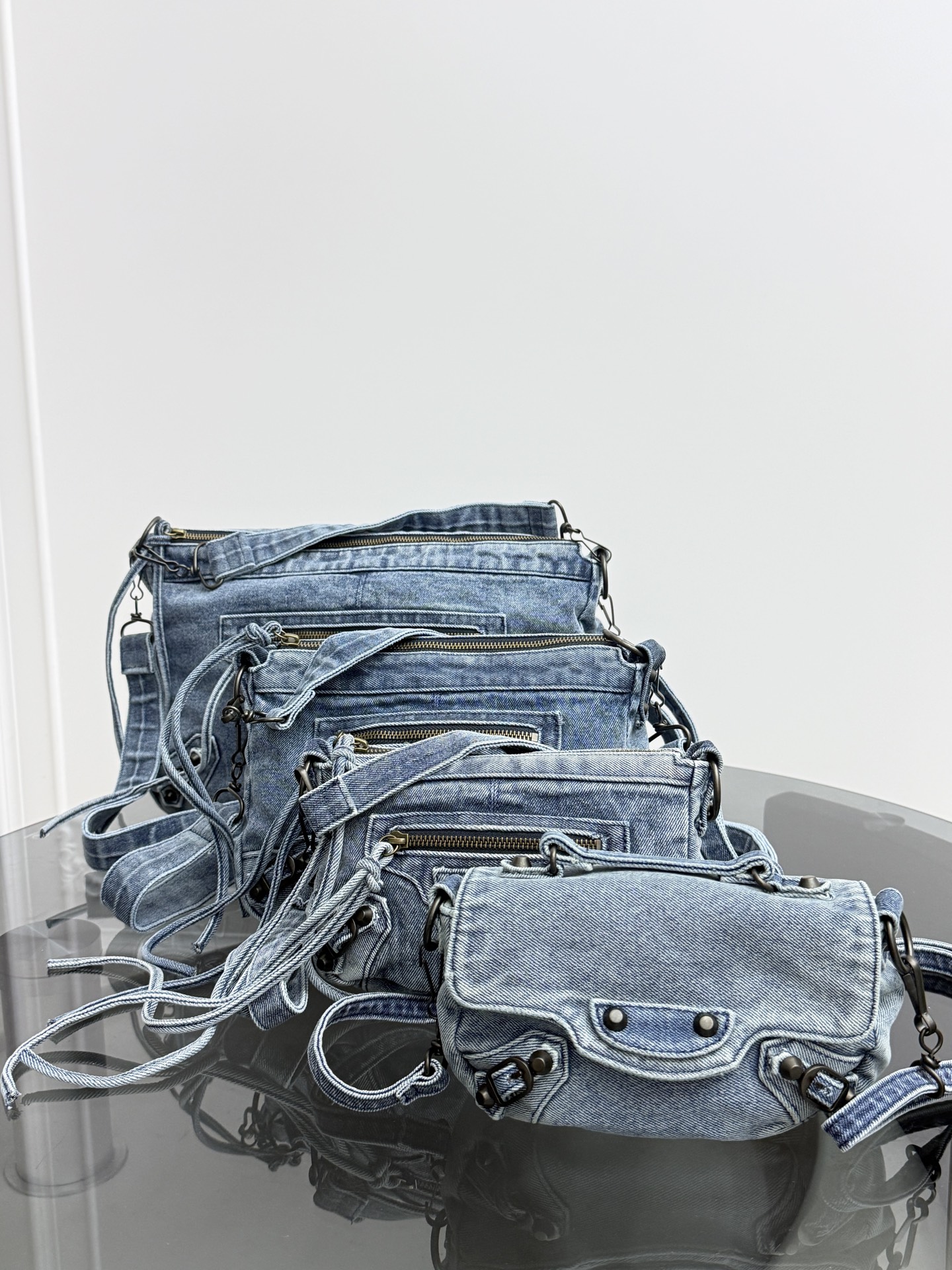 Balenciaga Le Cagole Denim Bag
