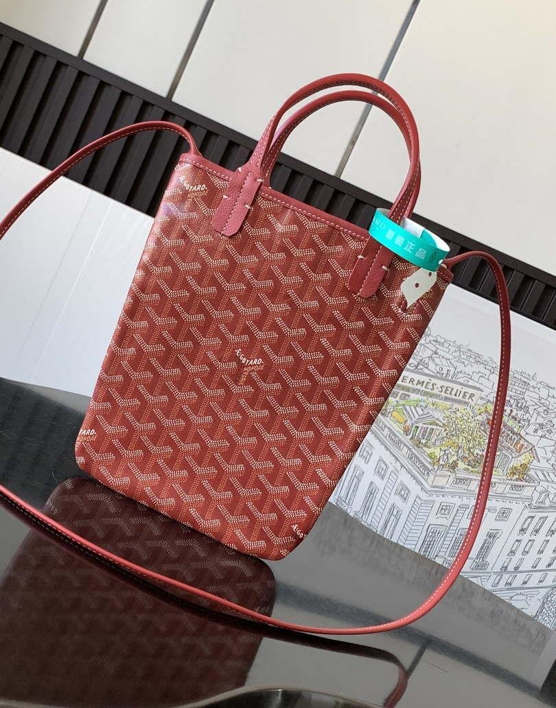 Replica Goyard POICLAPMLTY11CL61P Poitiers Claire Voie Bag Red