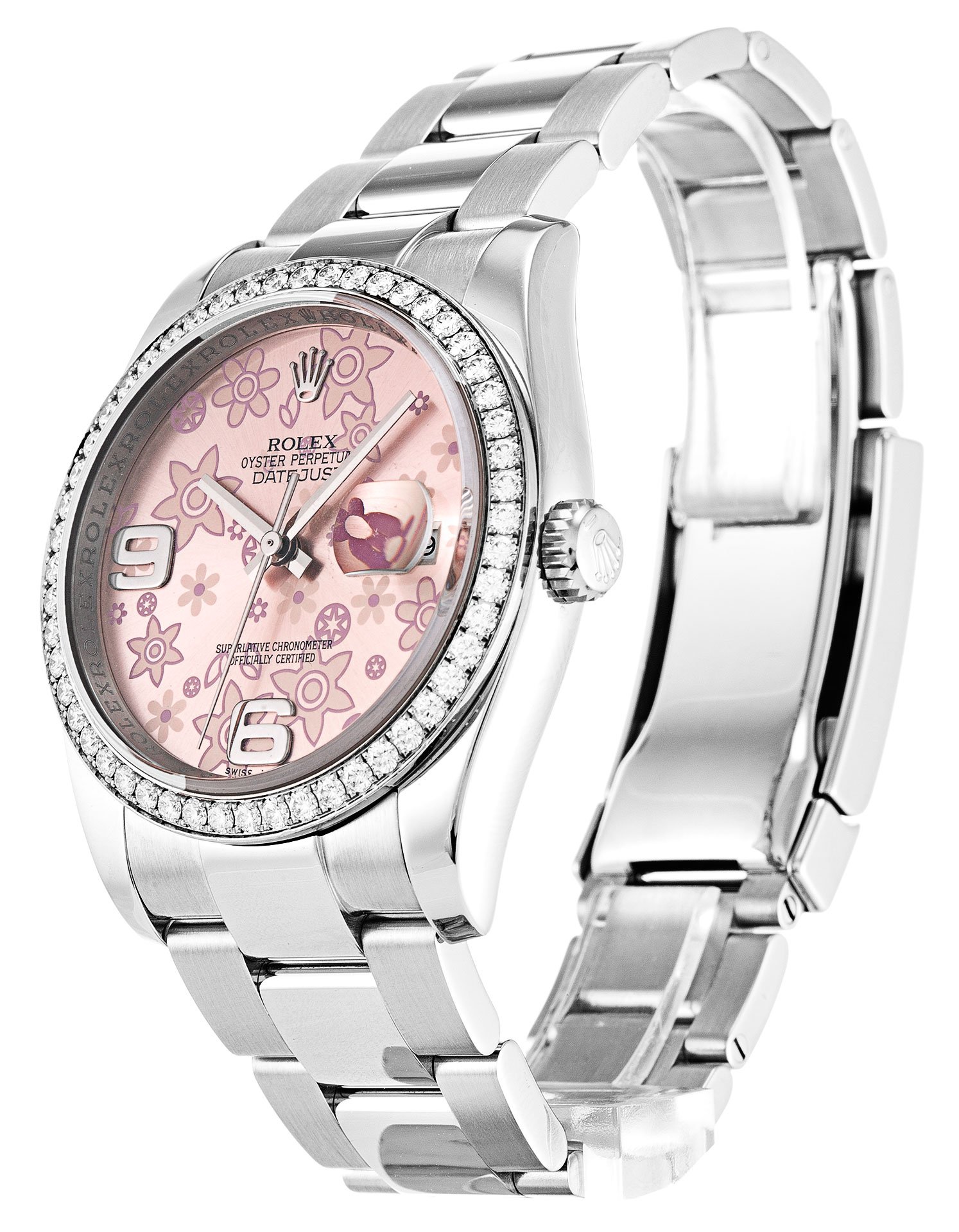 Rolex Datejust Pink Floral Dial 116244