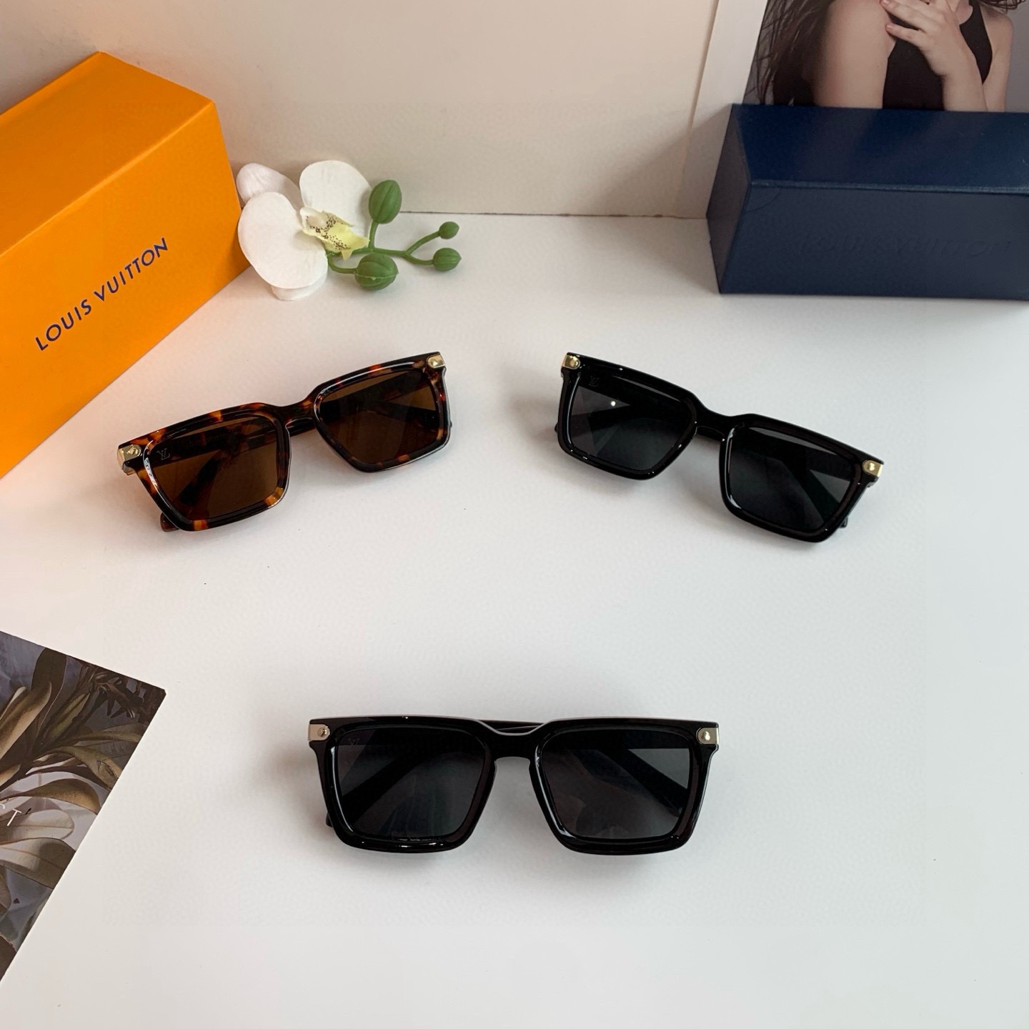 LV Square-Frame Sunglasses