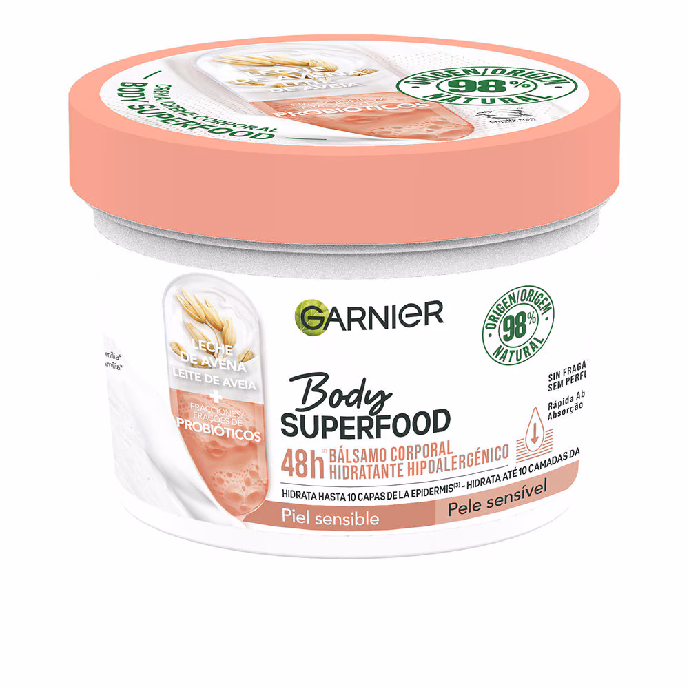 BODY SUPERFOOD AVENA bálsamo corporal hidratante hipoalergénico piel sensible