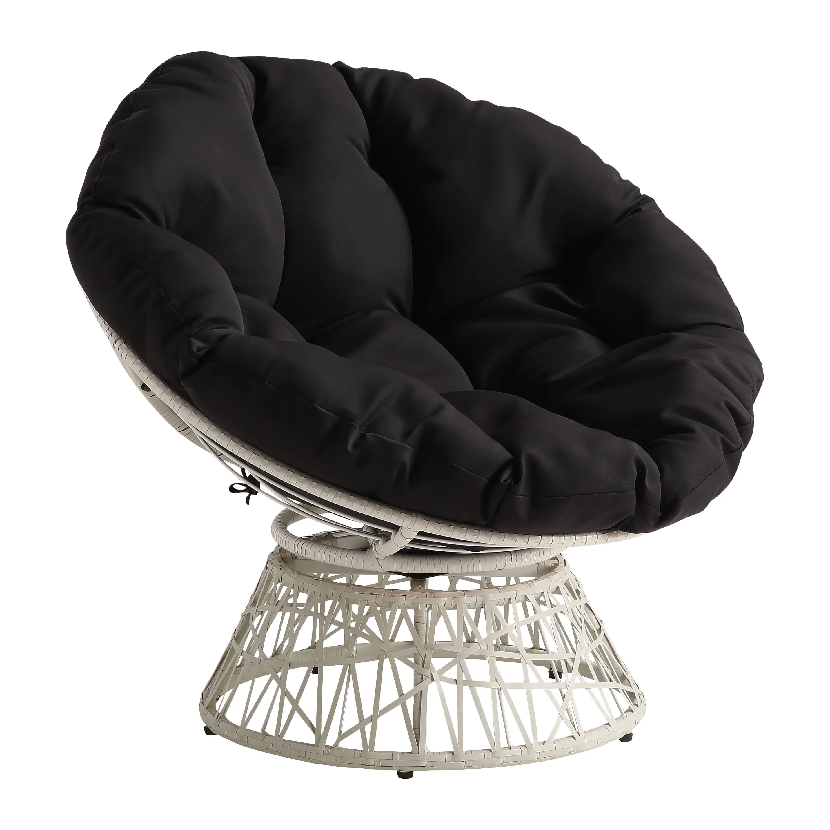 OSP Home Furnishings Papasan Chair, Red and Cream