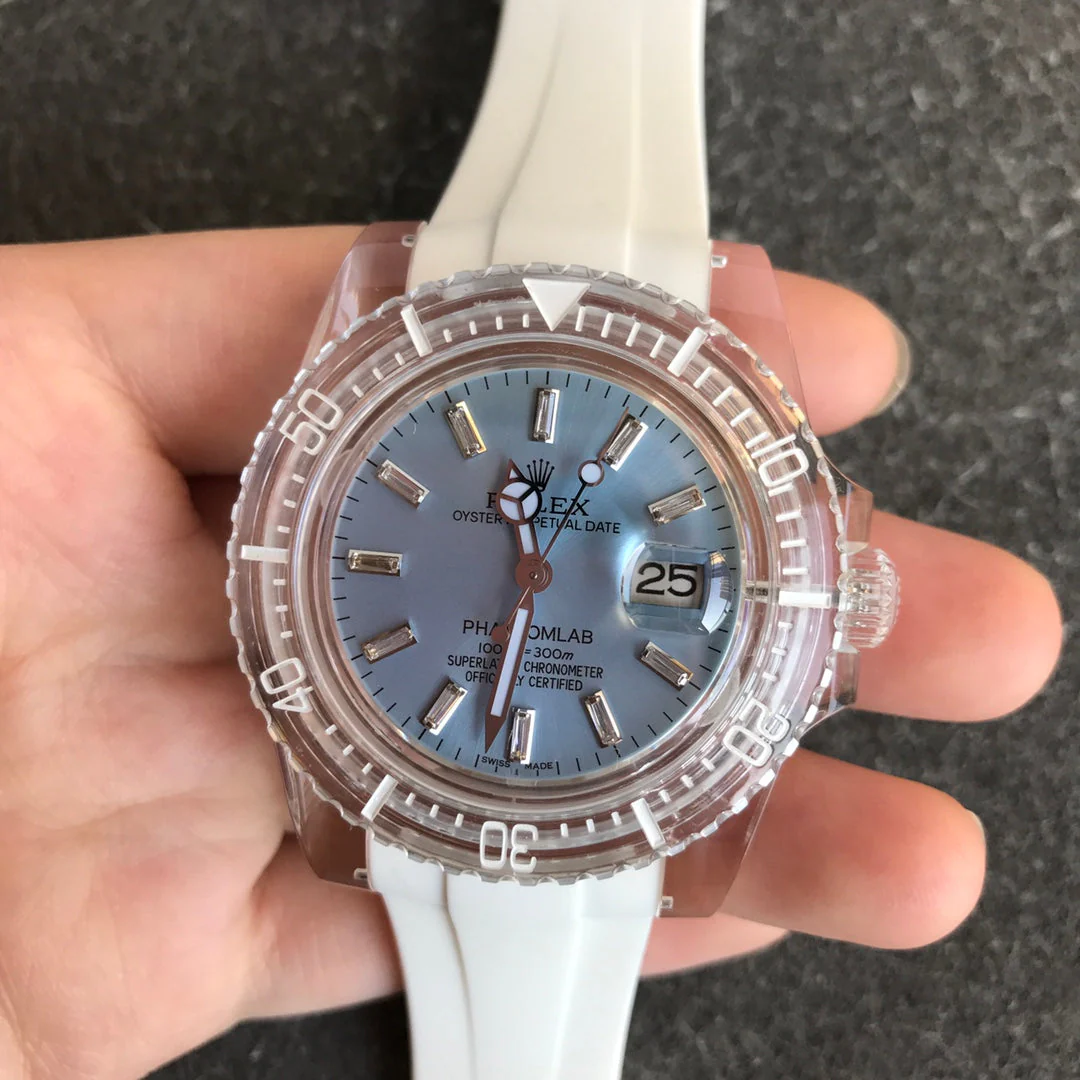 Rolex Watch SUBMARINER DATE 40 CUSTOM SAPPHIRE CLOUD BLUE DIAL Watch