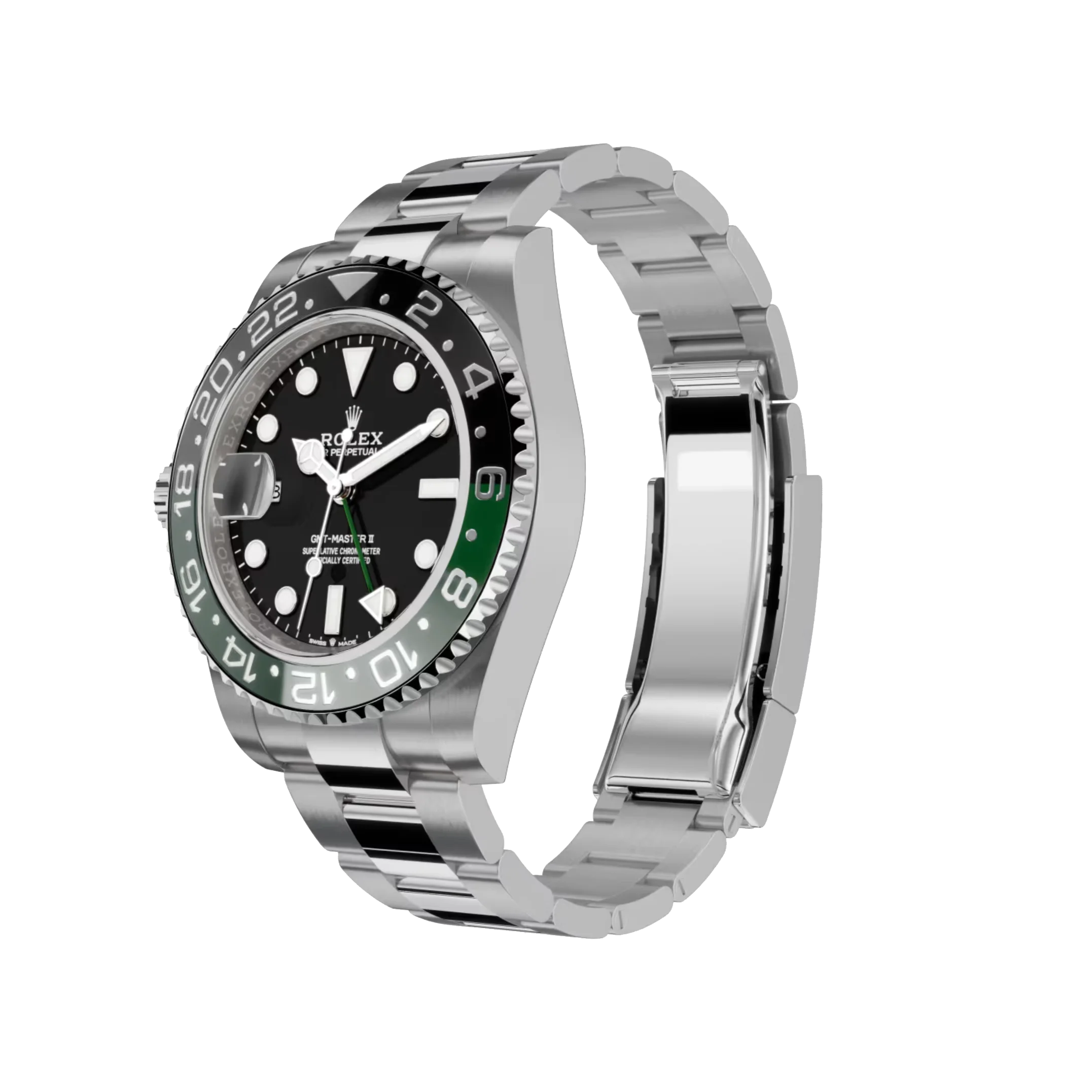 Rolex GMT-Master II: Oystersteel, black dial, Oyster bracelet, m126720vtnr-0001