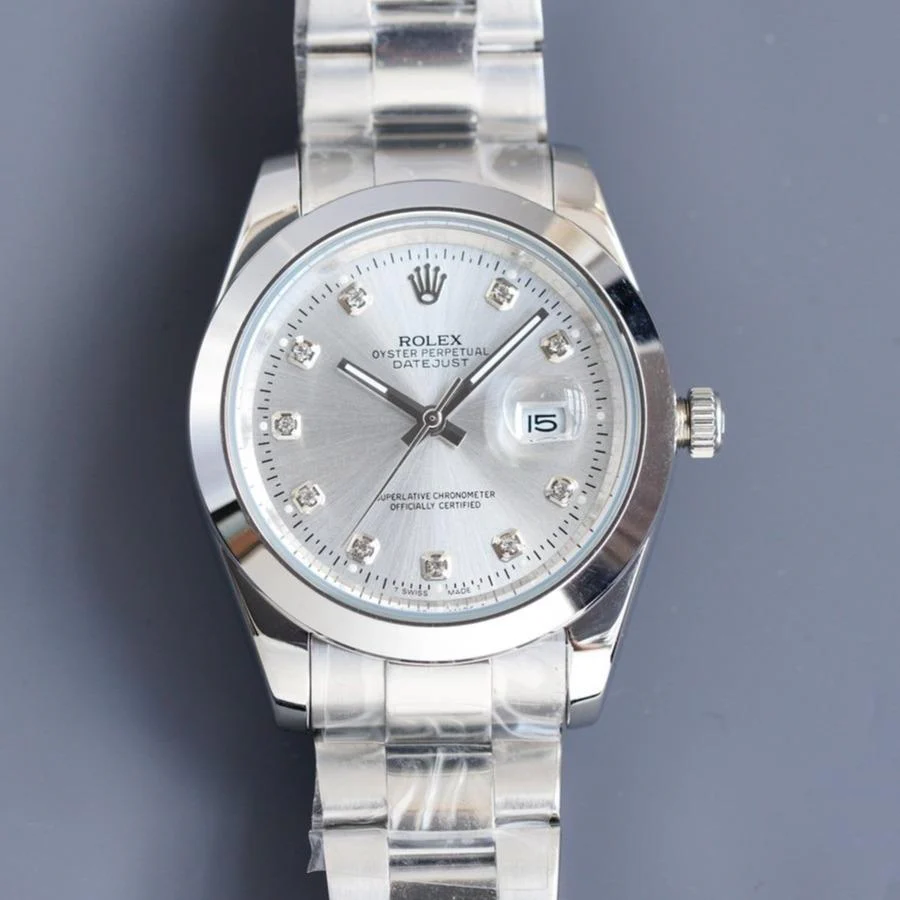 Rolex Watch DATEJUST 41MM STEEL SMOOTH BEZEL DIAMOND NUMERALS Watch