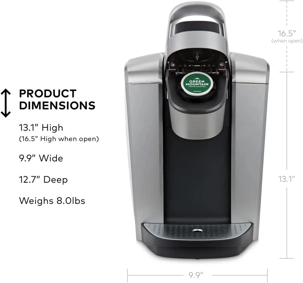 Restored Keurig K-Elite Single-Serve K-Cup Pod Coffee Maker, (Brushed Silver) (Refurbished)