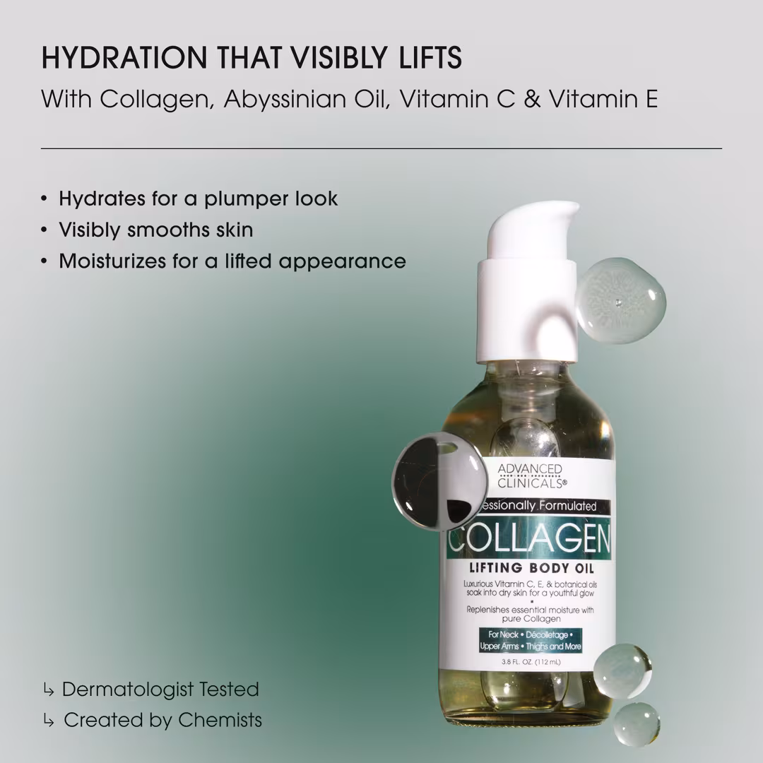 Advanced Clinicals  Collagen Lifting Body Oil