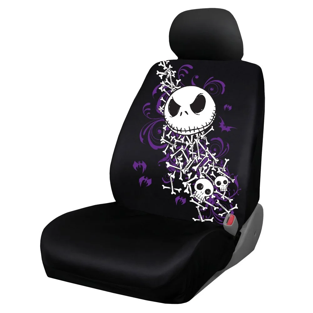 Nightmare Before Christmas Jack Skellington 12-Piece Car Accessory Bundle Set �C Officially Licensed Car Seat Covers, Floor Mats, Sunshade, and More by Yupbizauto