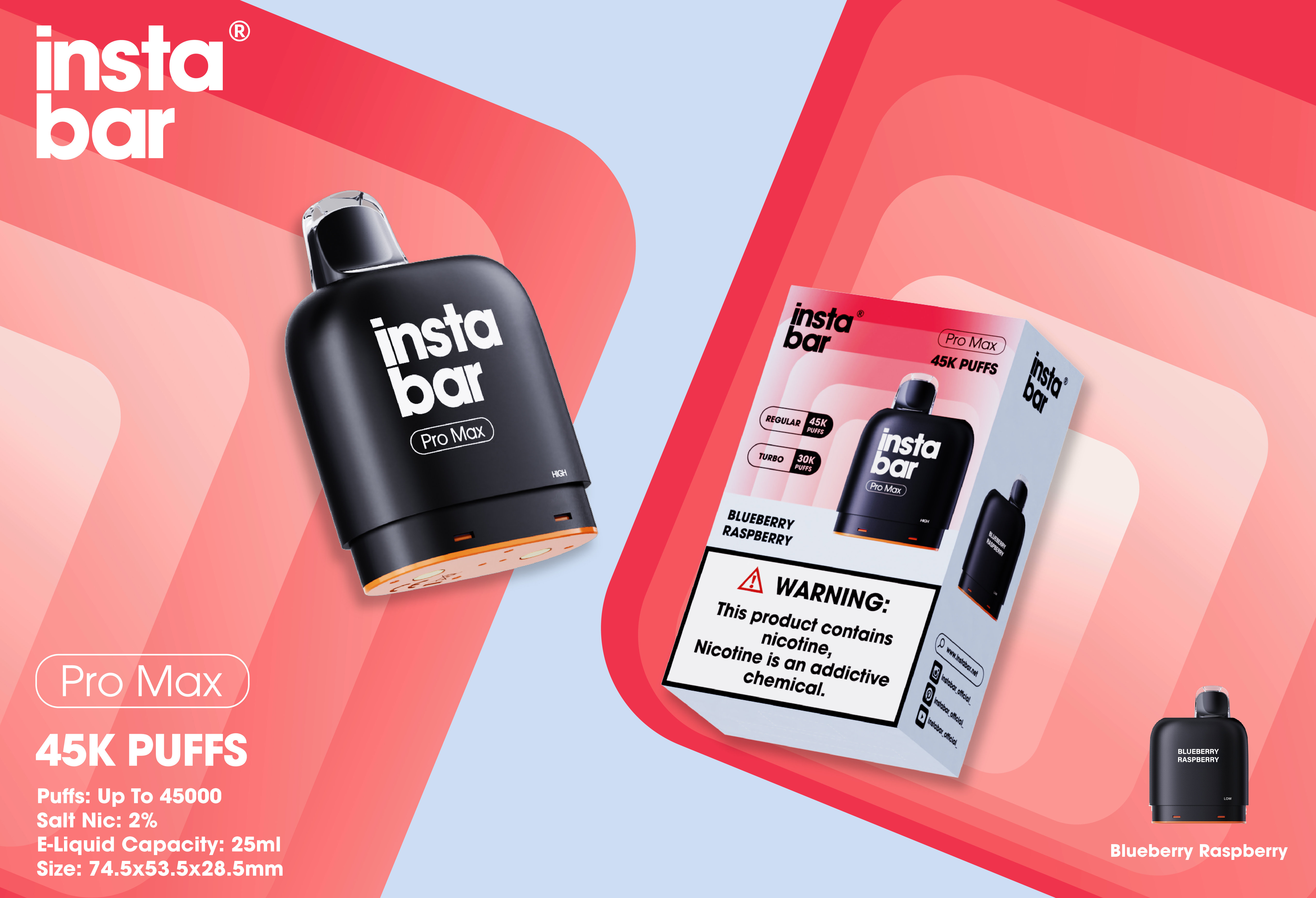 Instabar Pro Max 45K POD(Wymienny wkład)