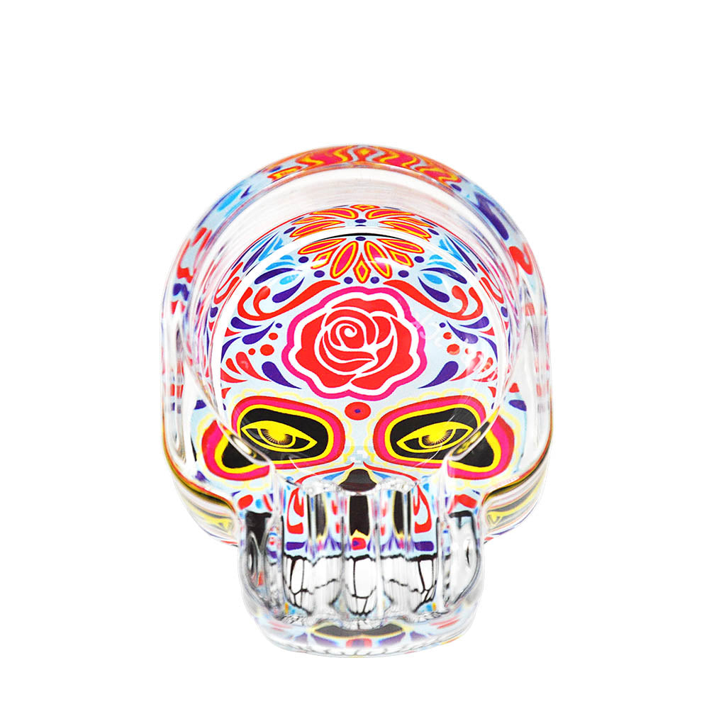 Skull Glass Cigarette Ashtray (Random Pattern)