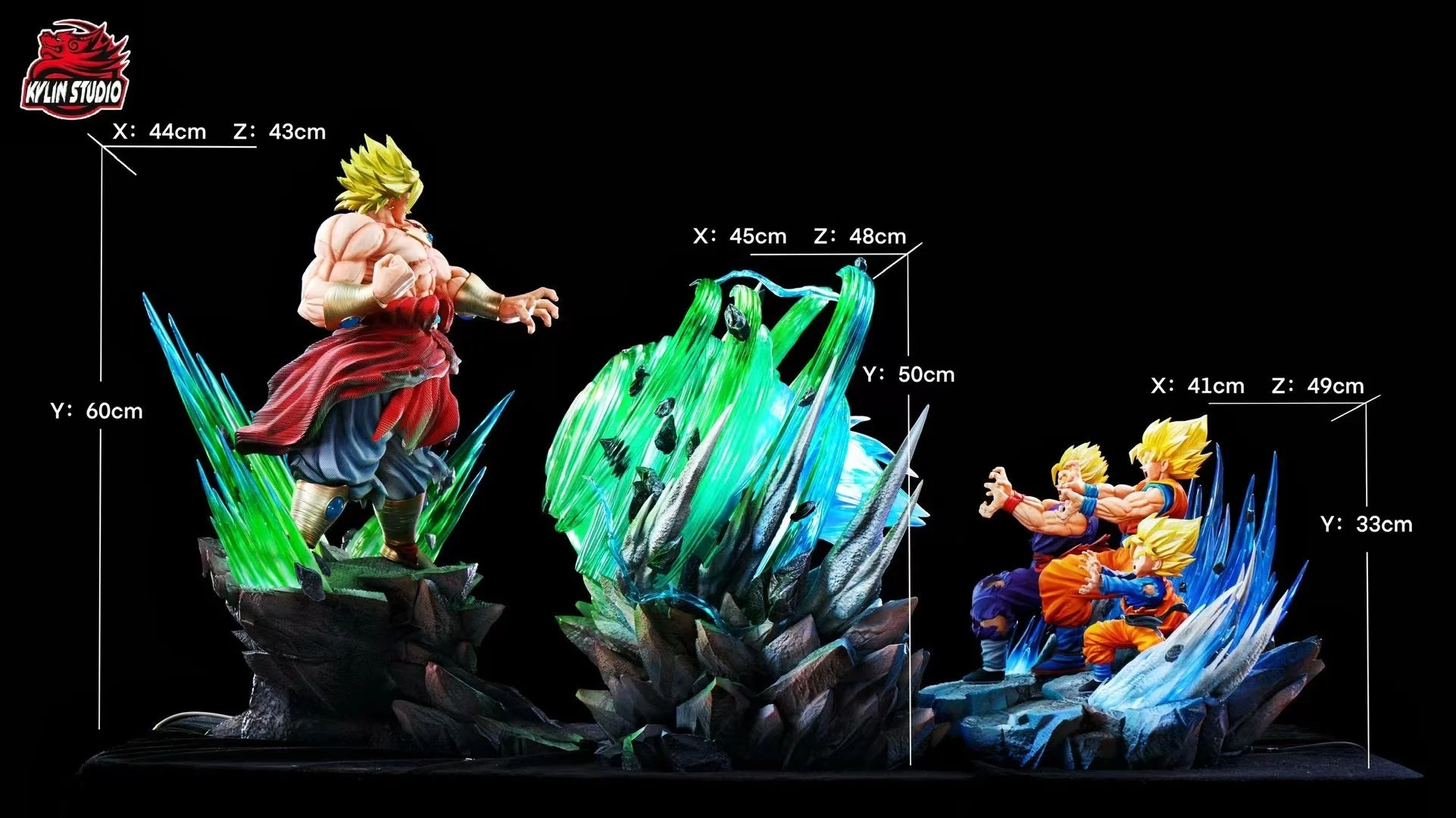 Kylin Studio - Broly vs Three Fathers and Sons | 布罗利对站三父子