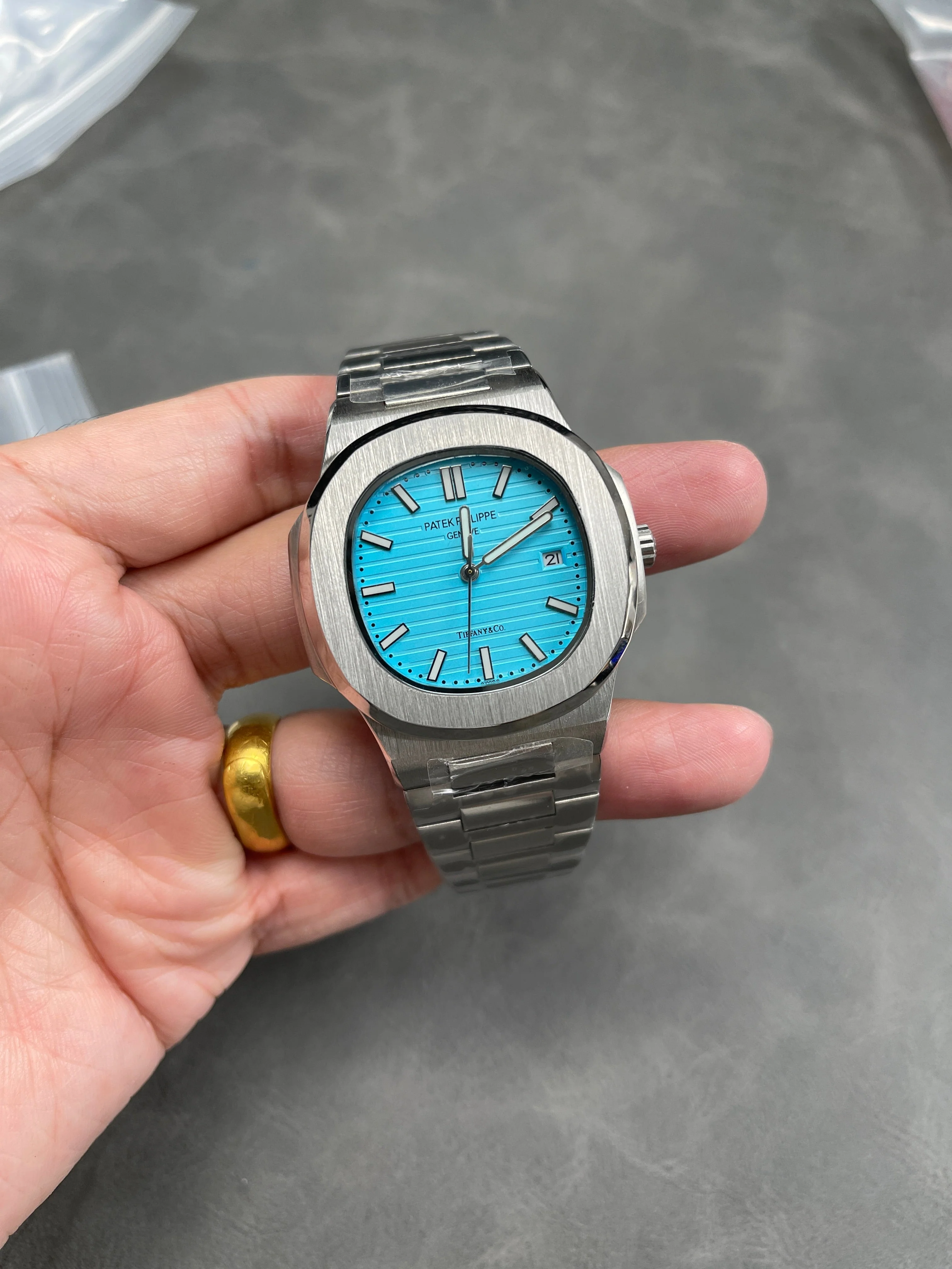 Patek Philippe Nautilus Tiffany & Co Blue Dial Watch