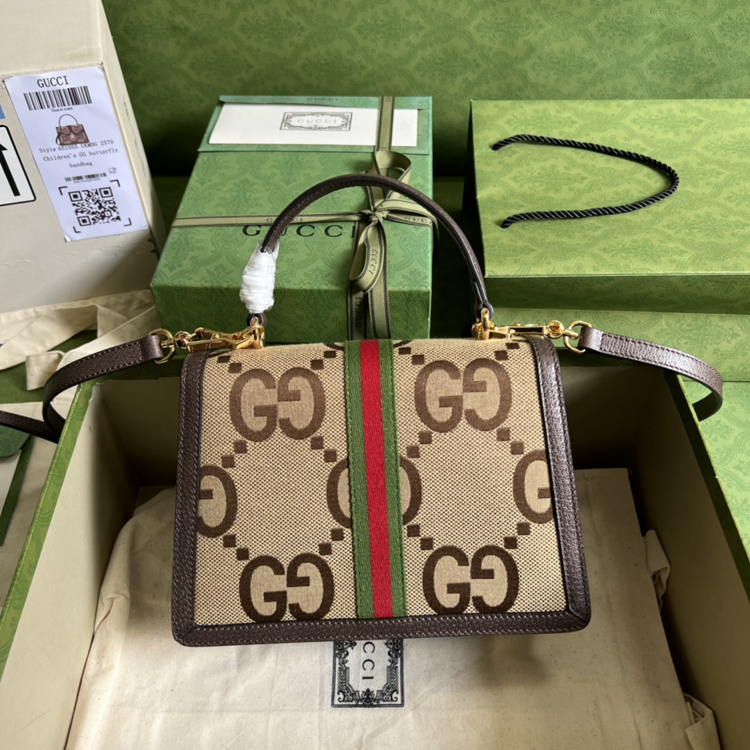 Gucci Ophidia small top handle bag with Web 651055