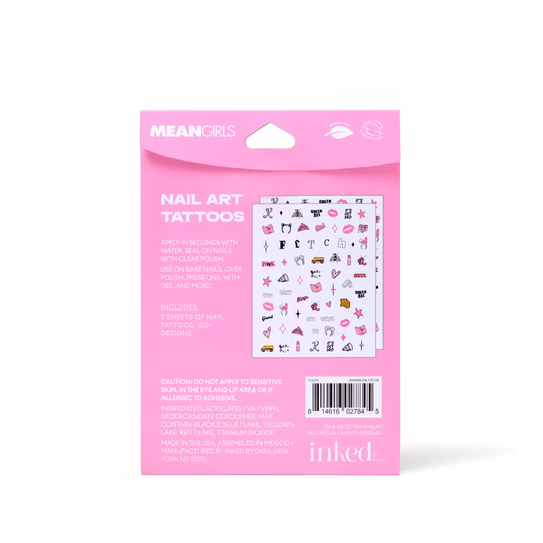 Inked by Dani  INKED by Dani x Mean Girls: Fetch Nail Art