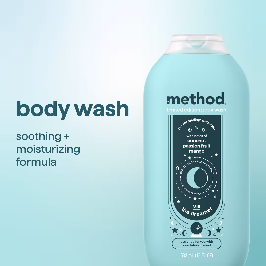 method  Limited Edition Shower Readings Body Wash