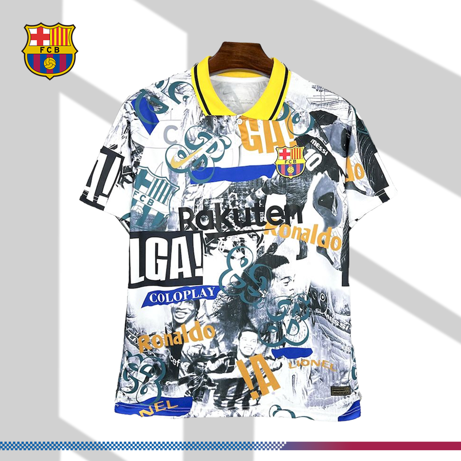 2025/2026 Barcelona Ronaldinho Commemorative Football Jersey (Fan Edition)