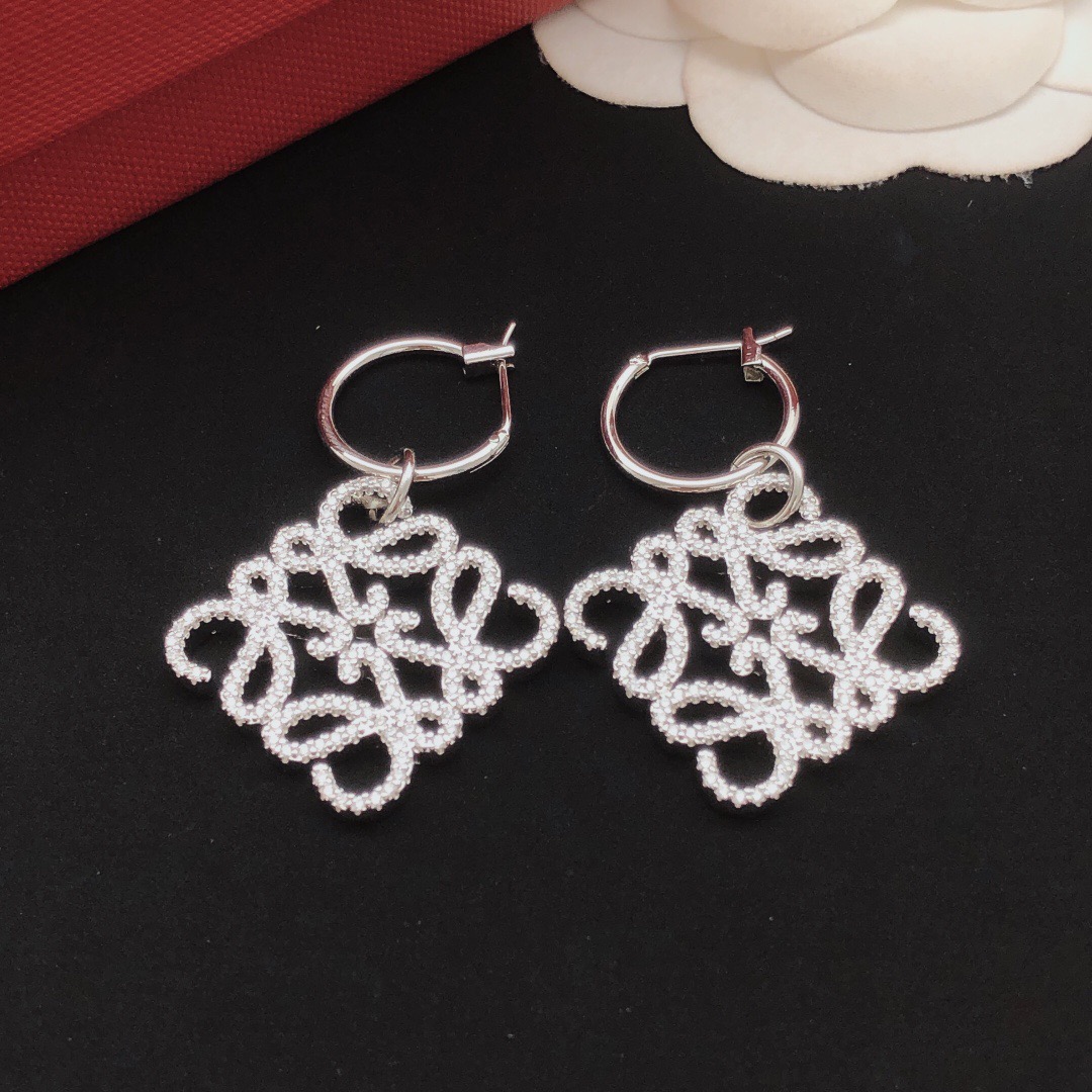 Loewe Anagram Logo Earrings