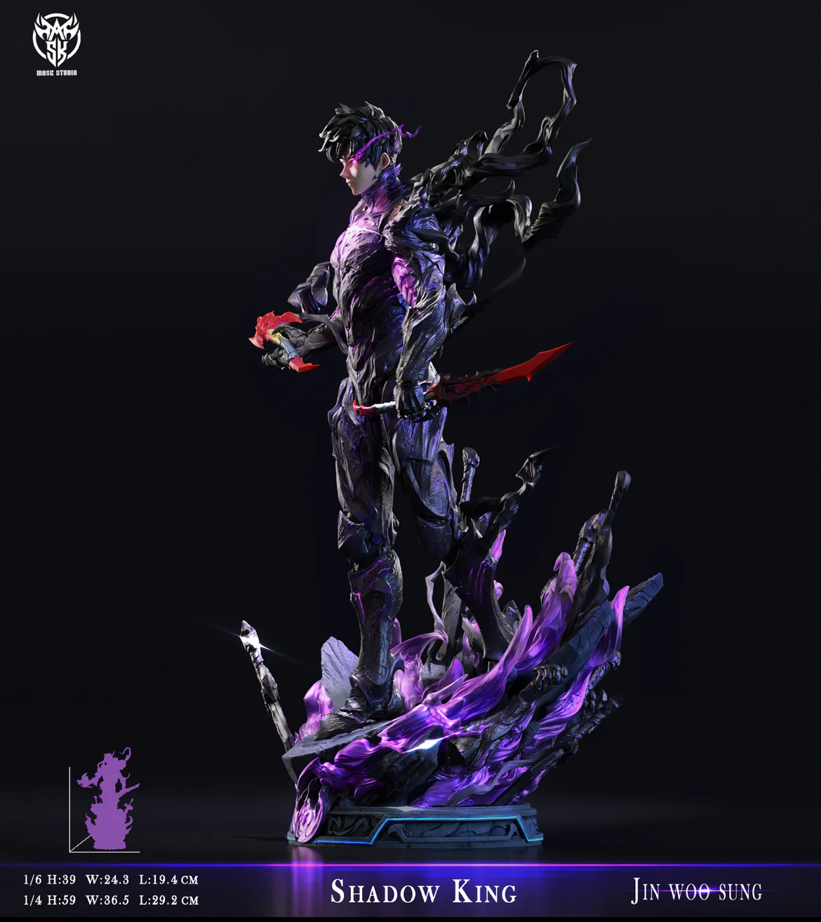 Solo Leveling - Sung Jinwoo | 1:4 Resin Statue | von Mask Studio