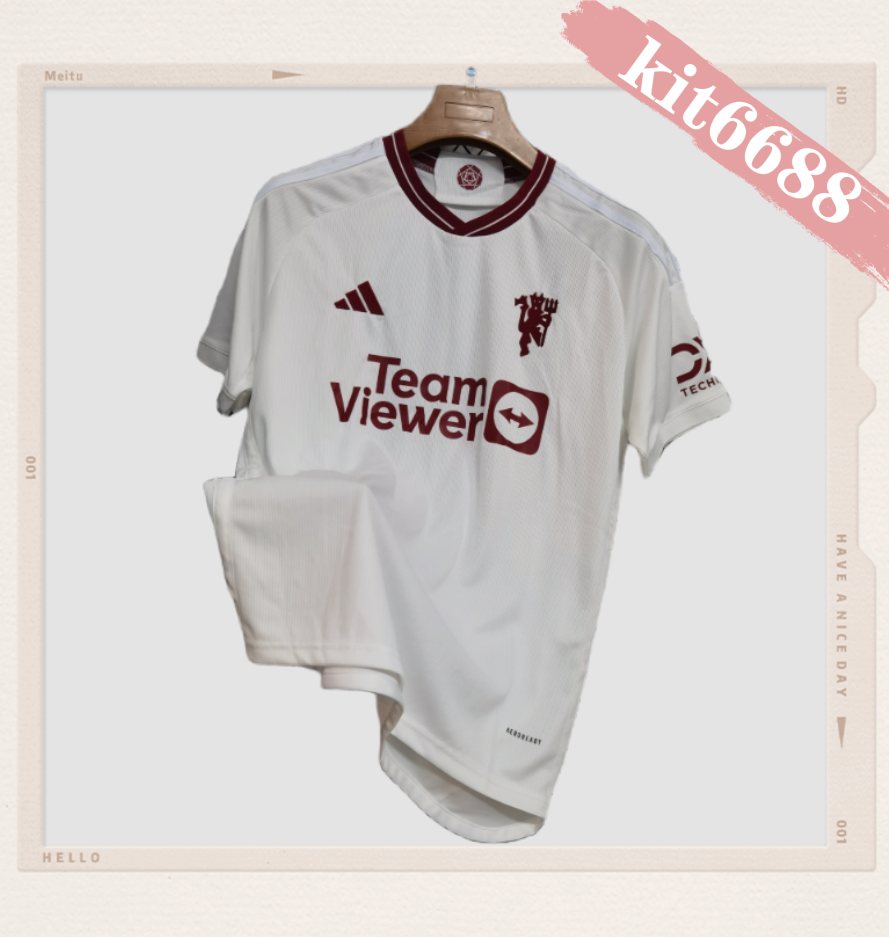 2023 2024 Manchester United Third Away  Football Shirt (Fans Edition)