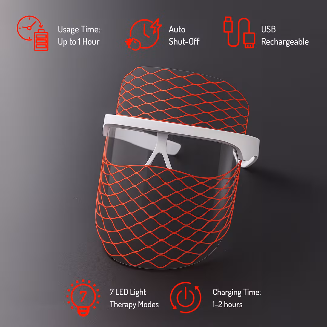 PURSONIC  7-in-1 LED Light Therapy Face Mask