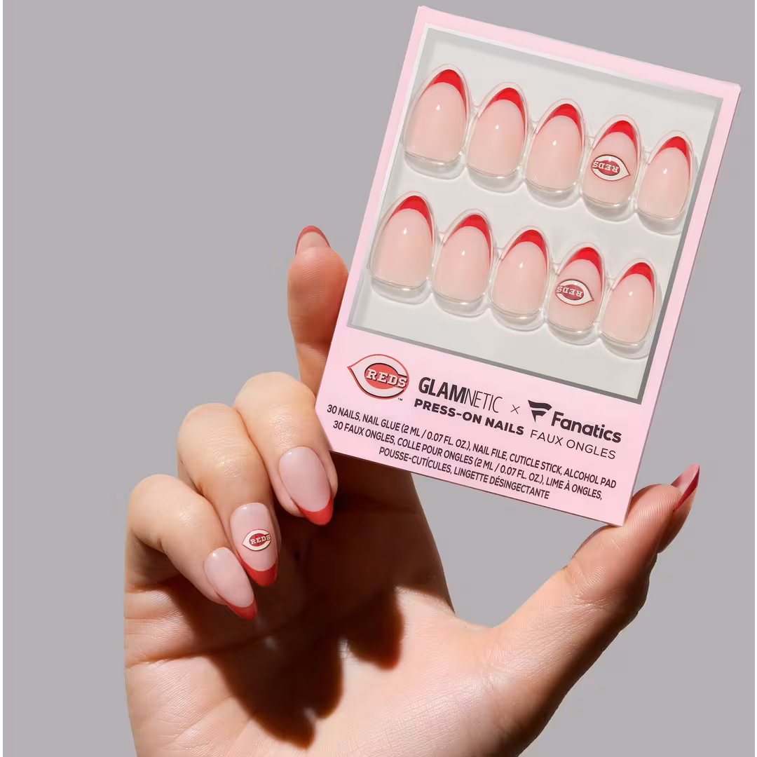 Glamnetic x Fanatics Nail  Cincinnati Reds Press-On Nails