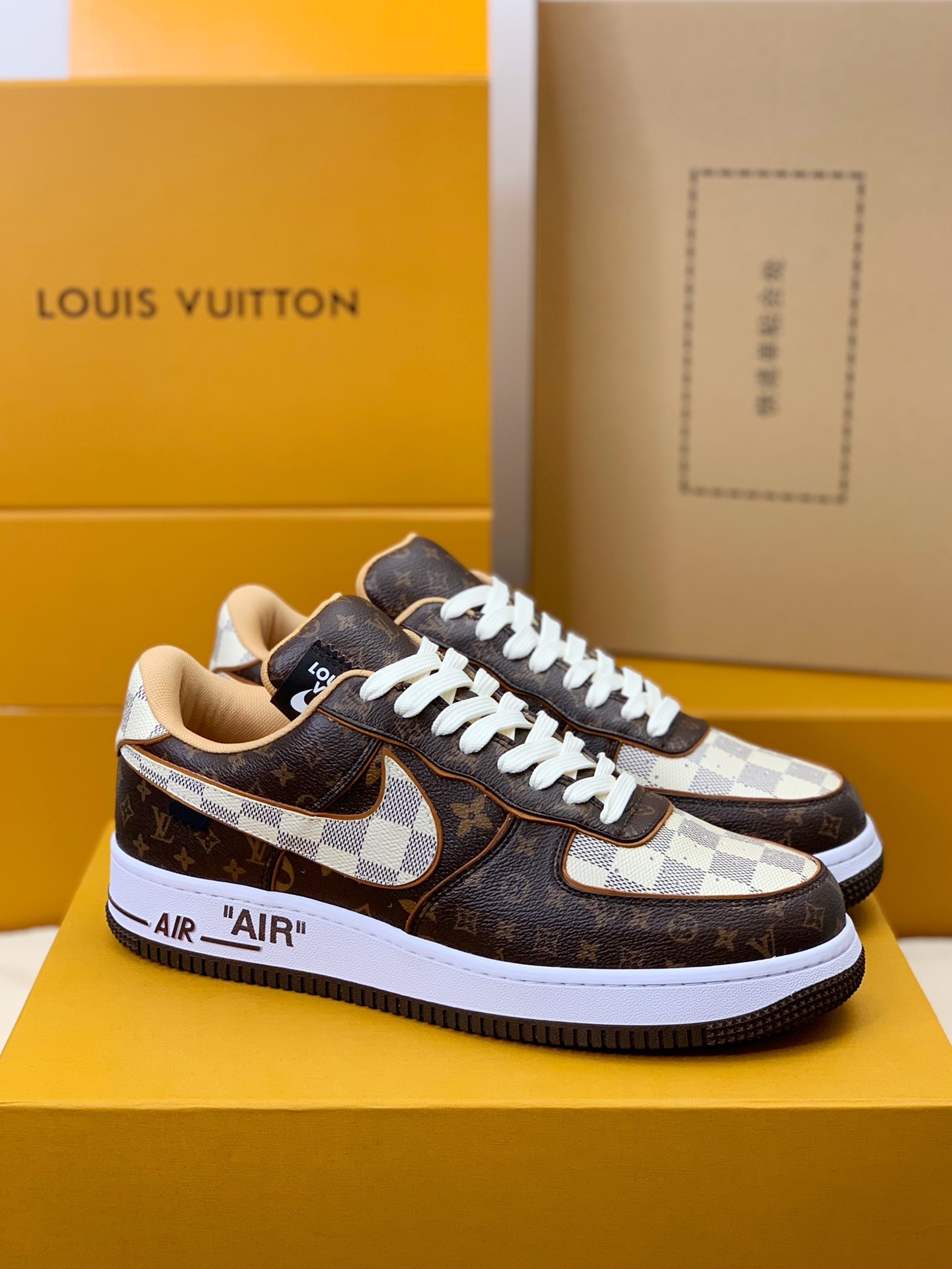 LV Air Force 1 Low Collaboration Low-Top Casual Sneakers