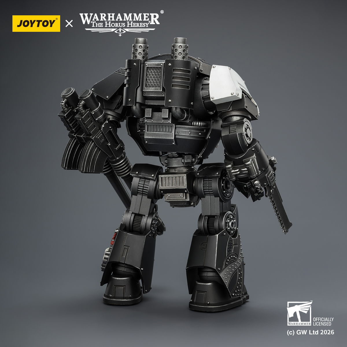 JOYTOY JT04186 Warhammer The Horus Heresy Raven Guard  Contemptor Dreadnought with Gravis autocannon and Chainfist - JOYTOY WORLD