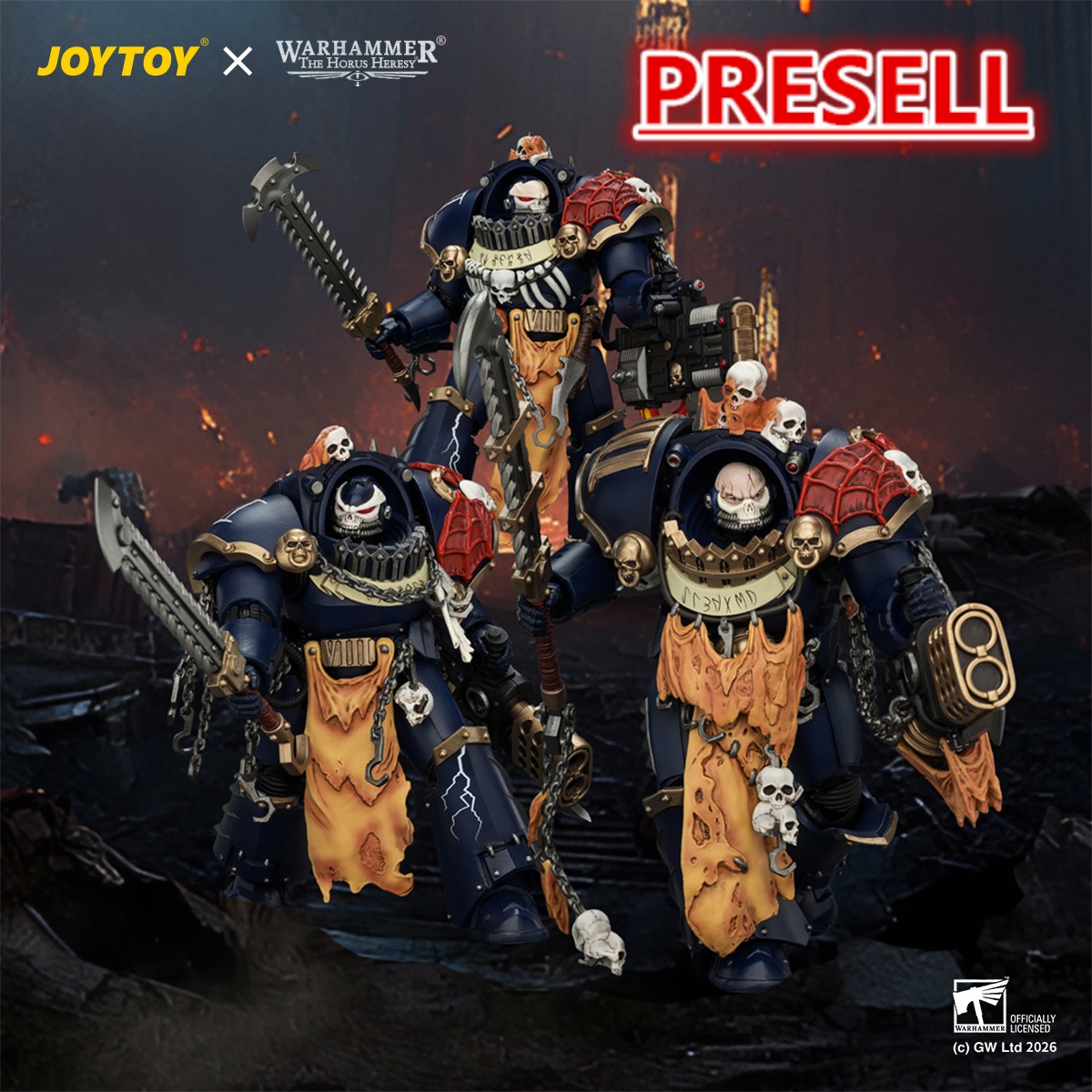 JOYTOY Warhammer The Horus Heresy 1:18 Night Lords Contekar Terminator - JOYTOY WORLD