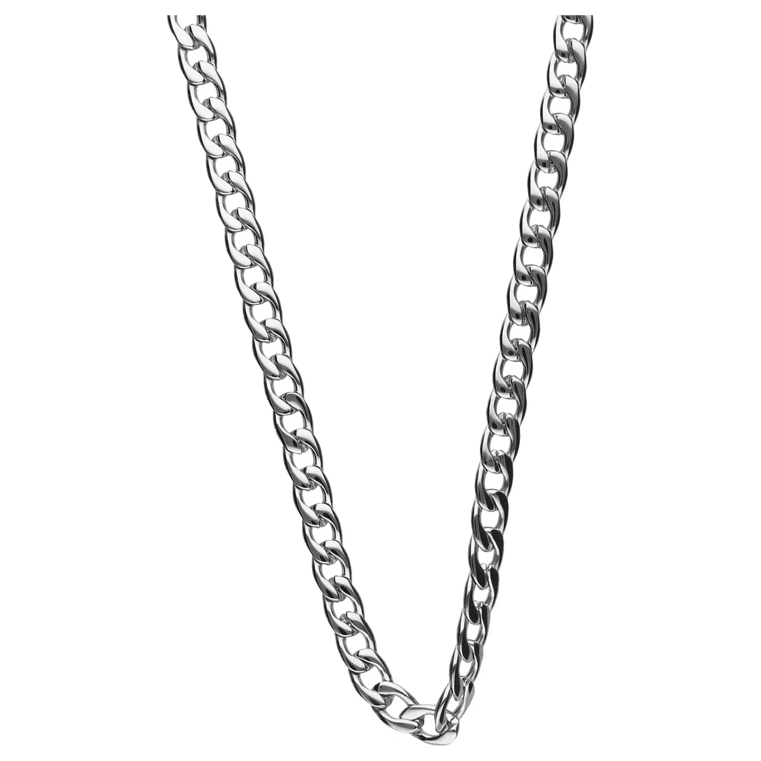 Kette modern, Glieder in Panzerkettenoptik, Edelstahl