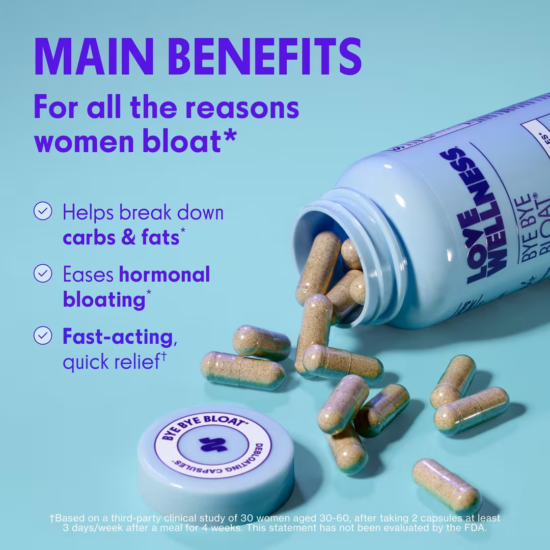 Love Wellness  Bye Bye Bloat: Debloating Capsules