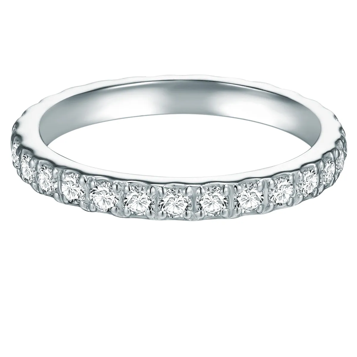 Ring aus Sterling Silber in silber mit Zirkonia