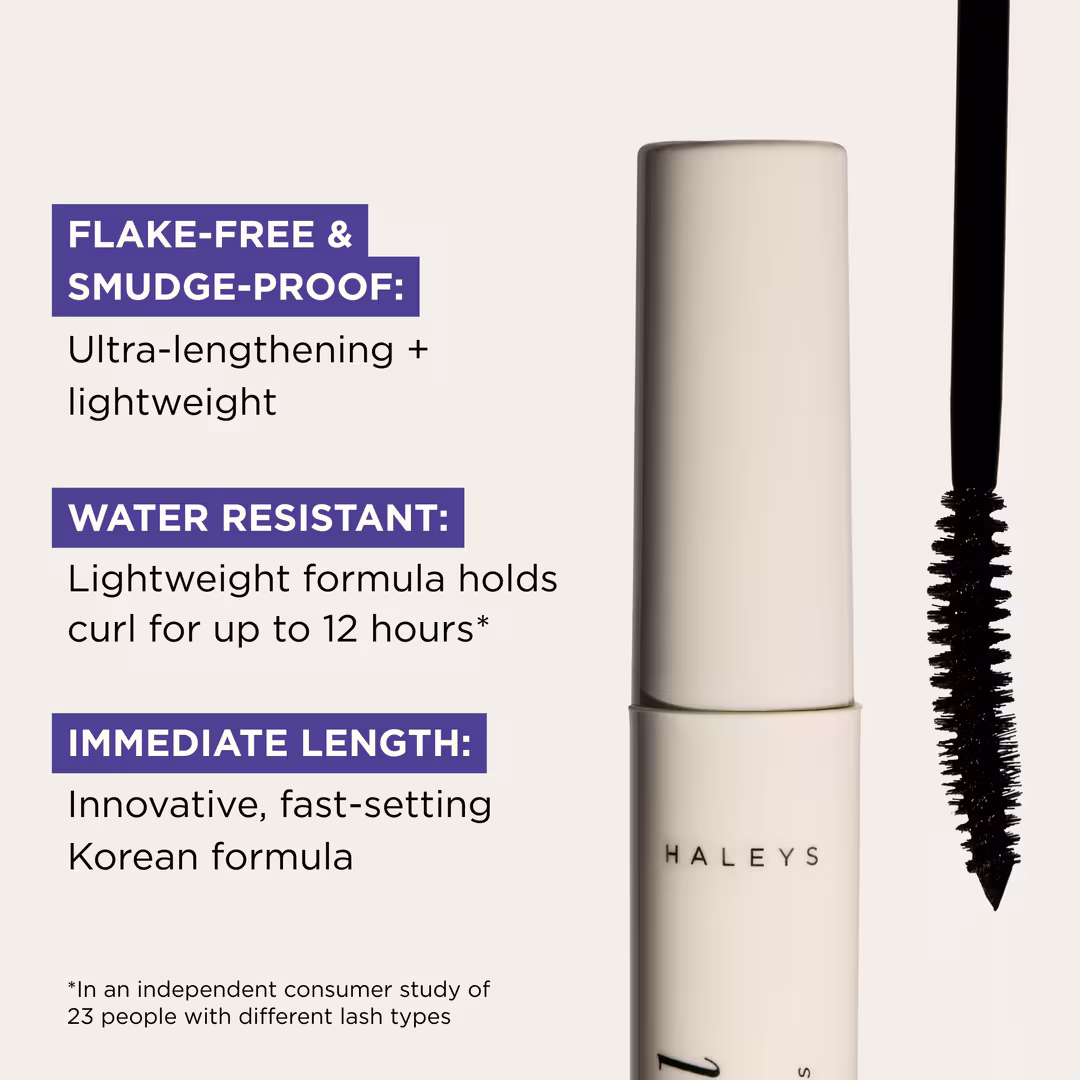 HALEYS Beauty  Re-veal Lash Lengthening & Curl Holding Mascara