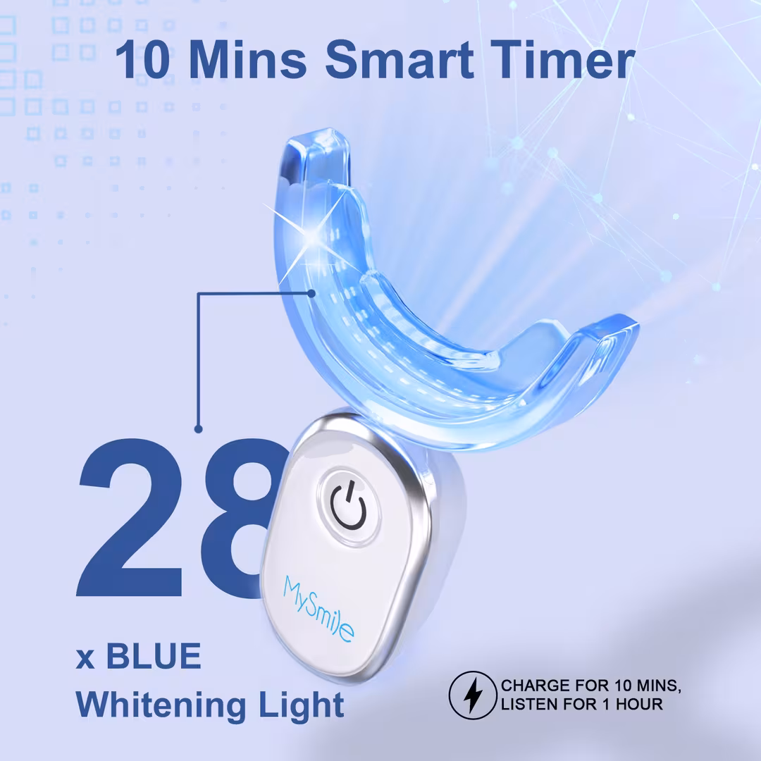 MySmile  Teeth Whitening Strips with LED Light Kit