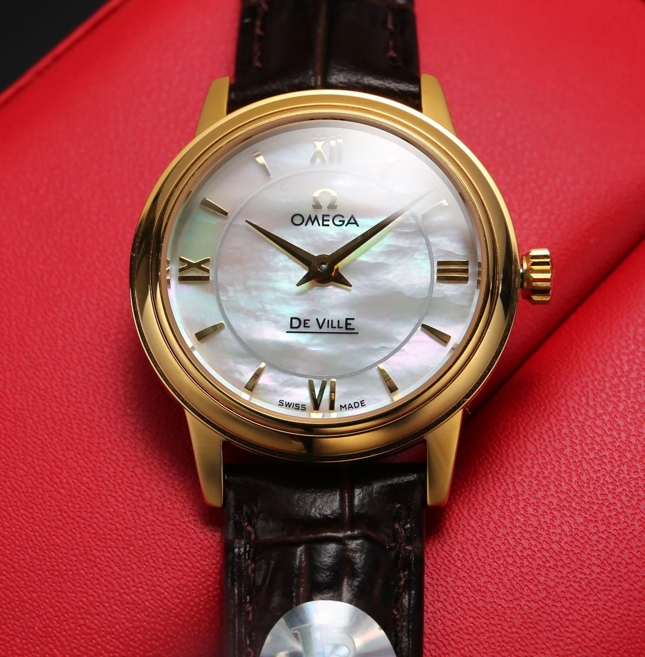 Omega Watch DEVILLE PRESTIGE 27MM QUARTZ LEATHER STRAP