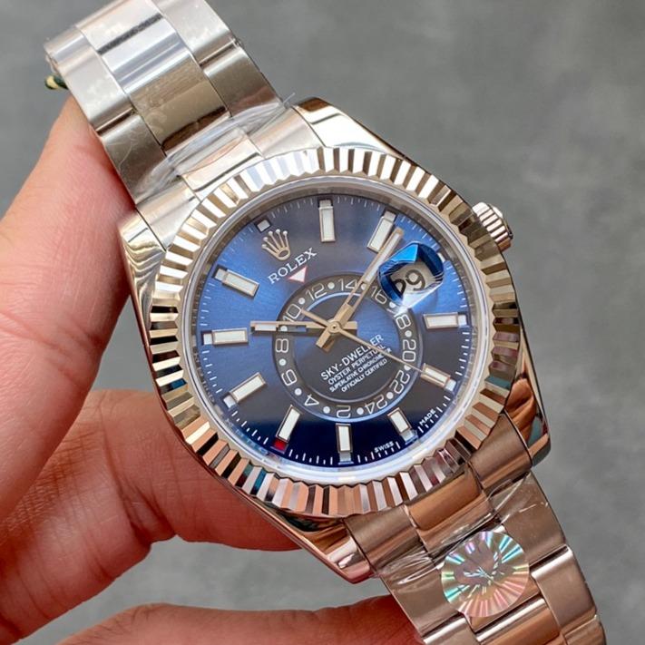 Rolex Watch SKY-DWELLER 42 STEEL BLUE DIAL OYSTER BRACELET
