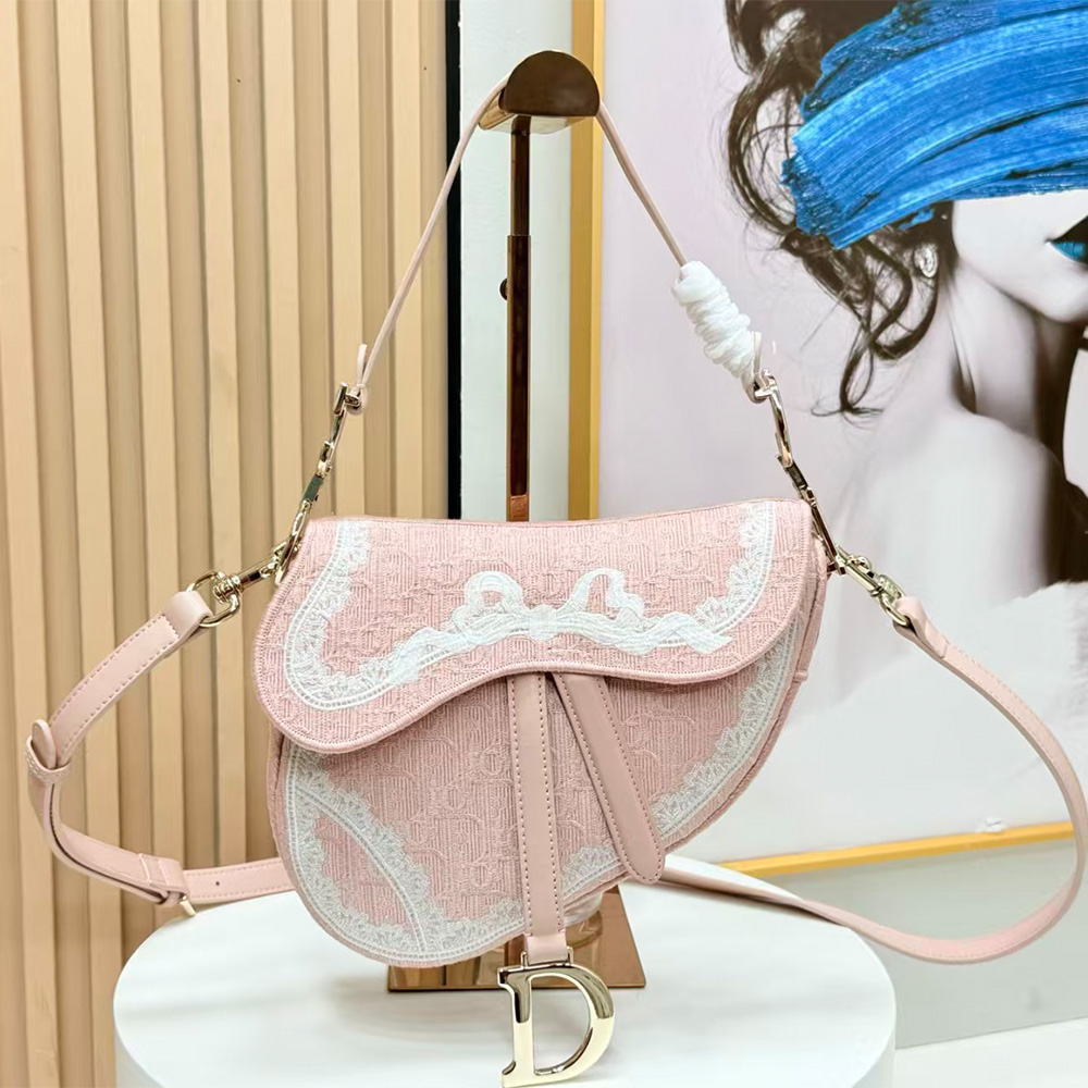 Dior Dioramour Small Saddle Bag with Strap
