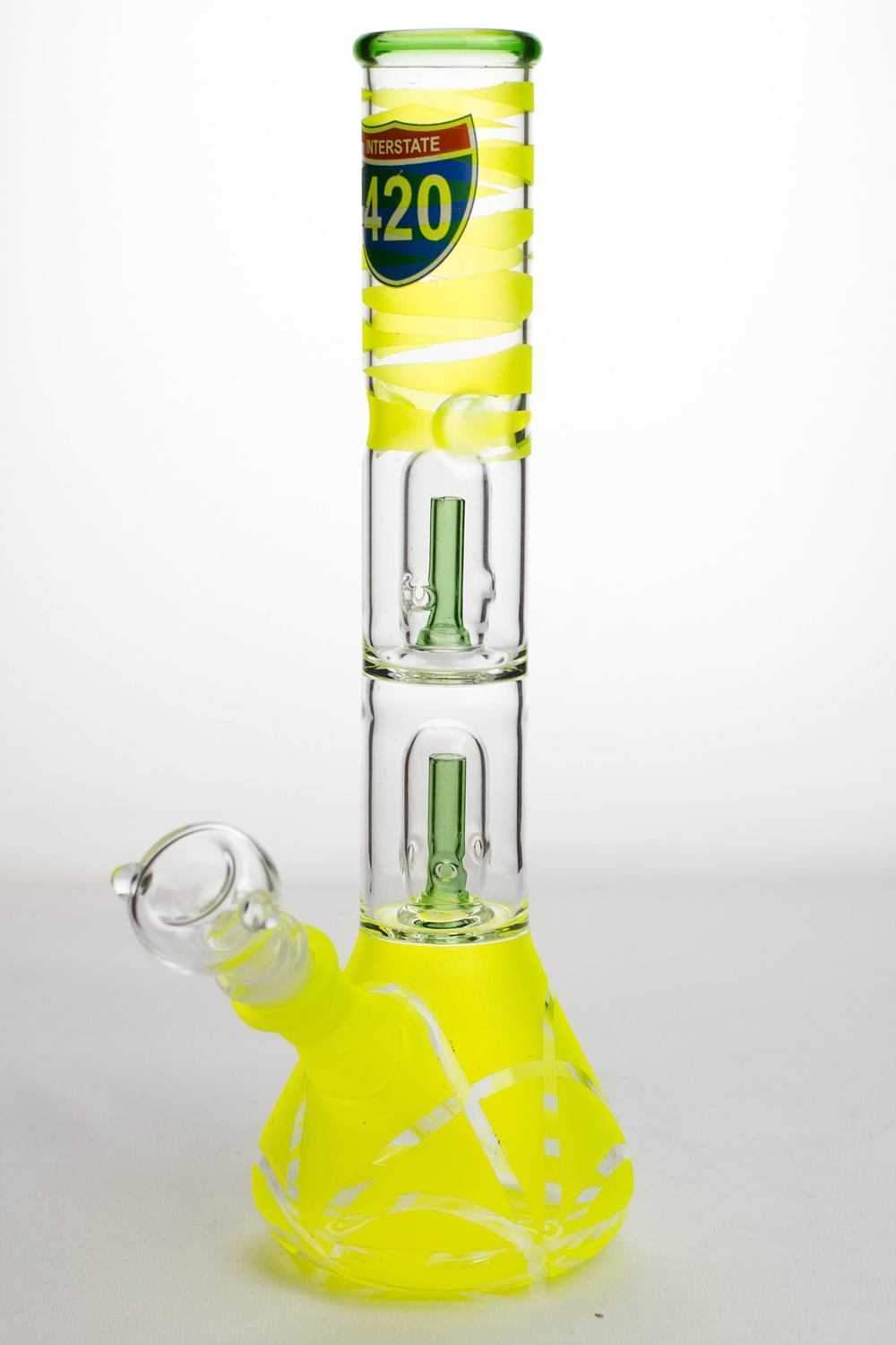 12 infyniti double shower head beaker Bong